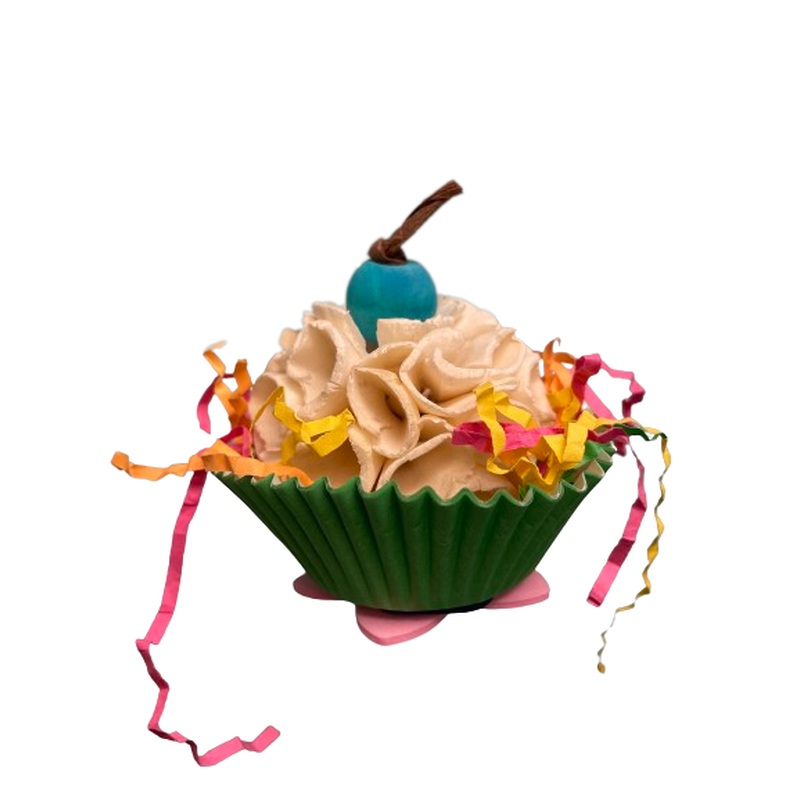 A&E Cages Sweet Tweets Cupcake Foot Toy