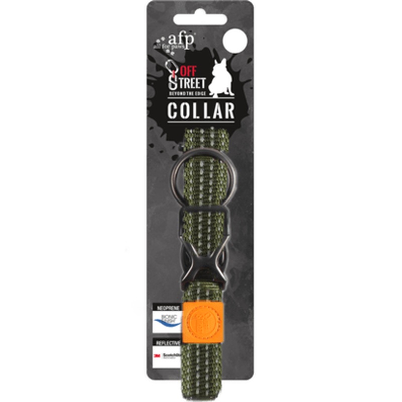 AFP Off Street - Dog Collar Olive Green