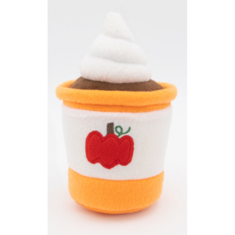Zippy Paws Nomhomz Pumpkin Spice Latte Plush Dog Toy