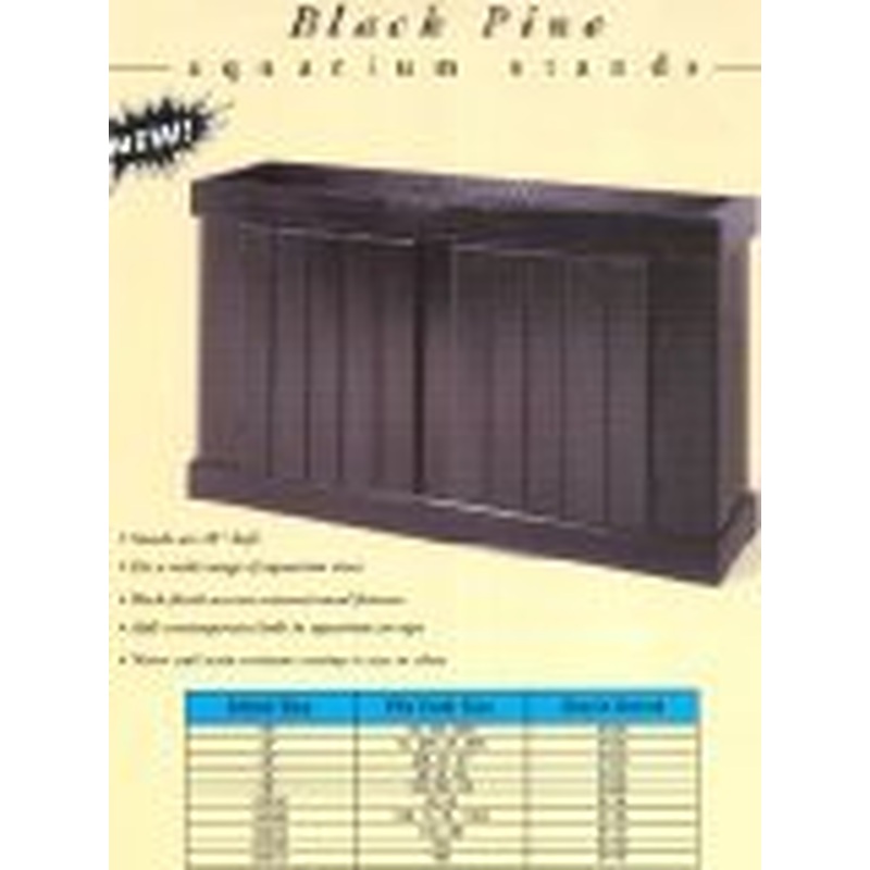 Aqueon Pine Aquarium Stand Black 30 x 12in