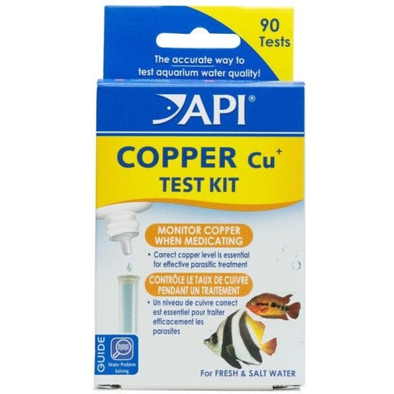 API Copper Cu+ Freshwater & Saltwater Aquarium Test Kit, 90 count