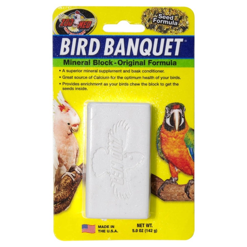 Zoo Med 097612118018 Bird Banquet Block Original Seed Formula  Large