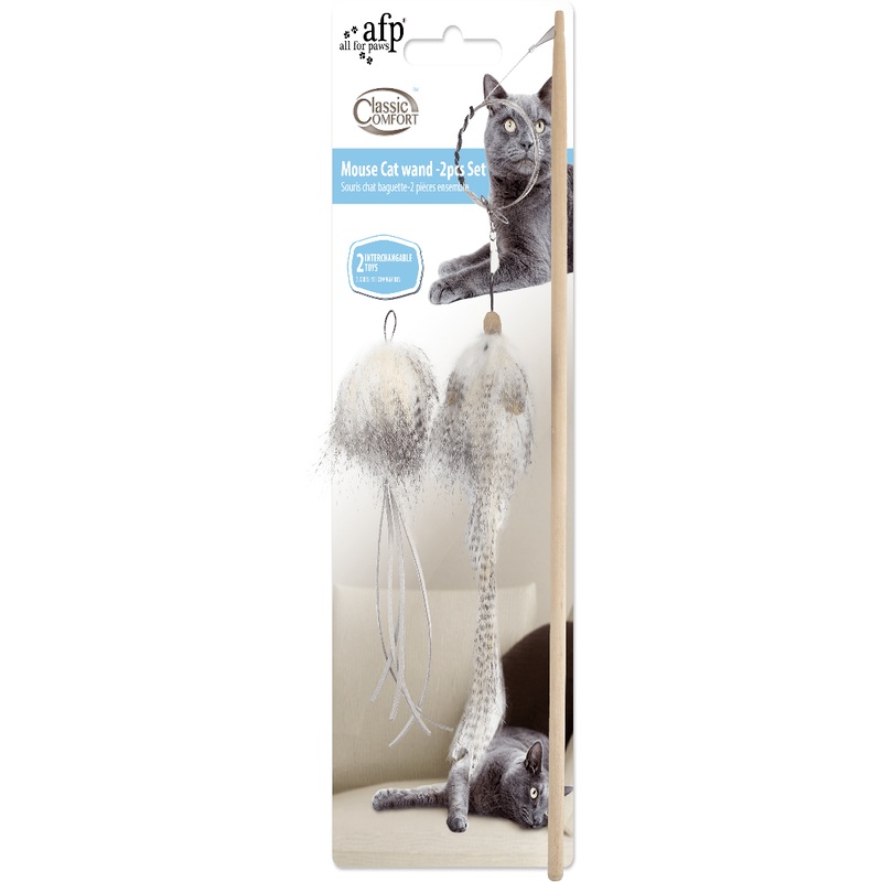 Afb Classic Comfort - Mouse Cat Wand -2Pcs Set