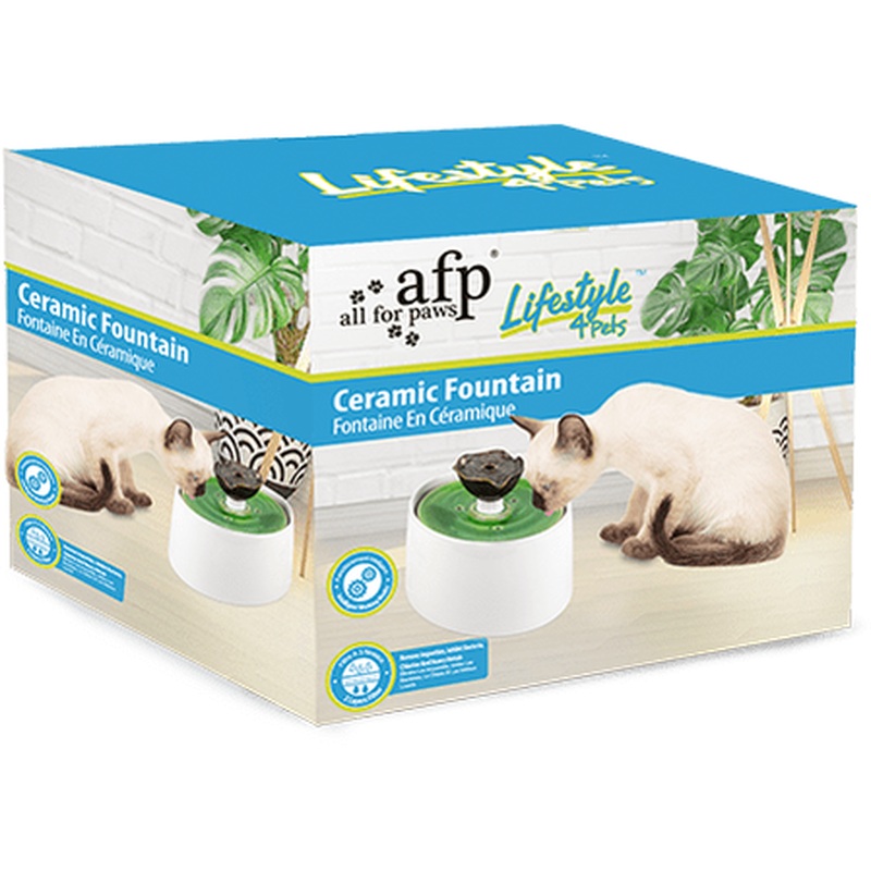 Afb Liftstyle 4 Pets - Lotus Ceramic Fountain - 2 Liters