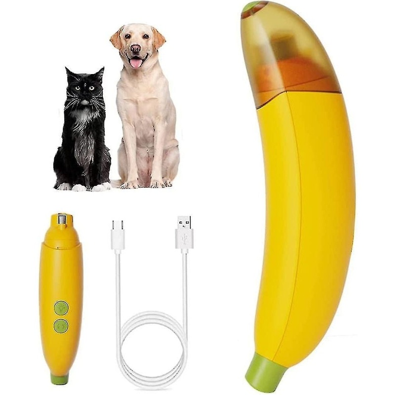 Banana Nail Scrubber Rechargeable Yellow