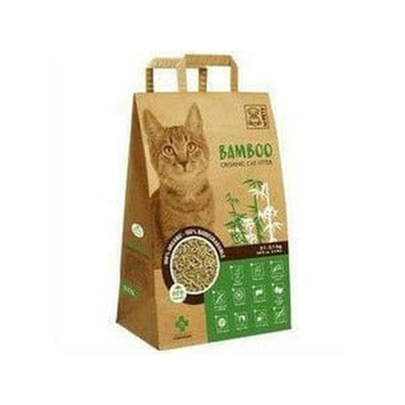 BAMBOO CAT LITTER - 10L COLOR BOX WITH HANDLE BROWN