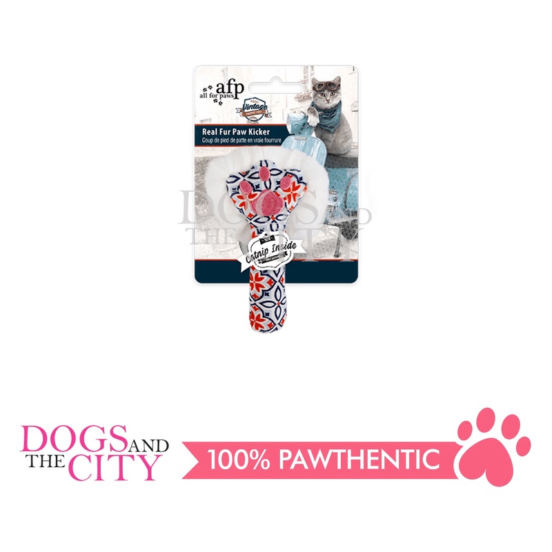 AFP Vintage-Real rabbit fur paw kicker