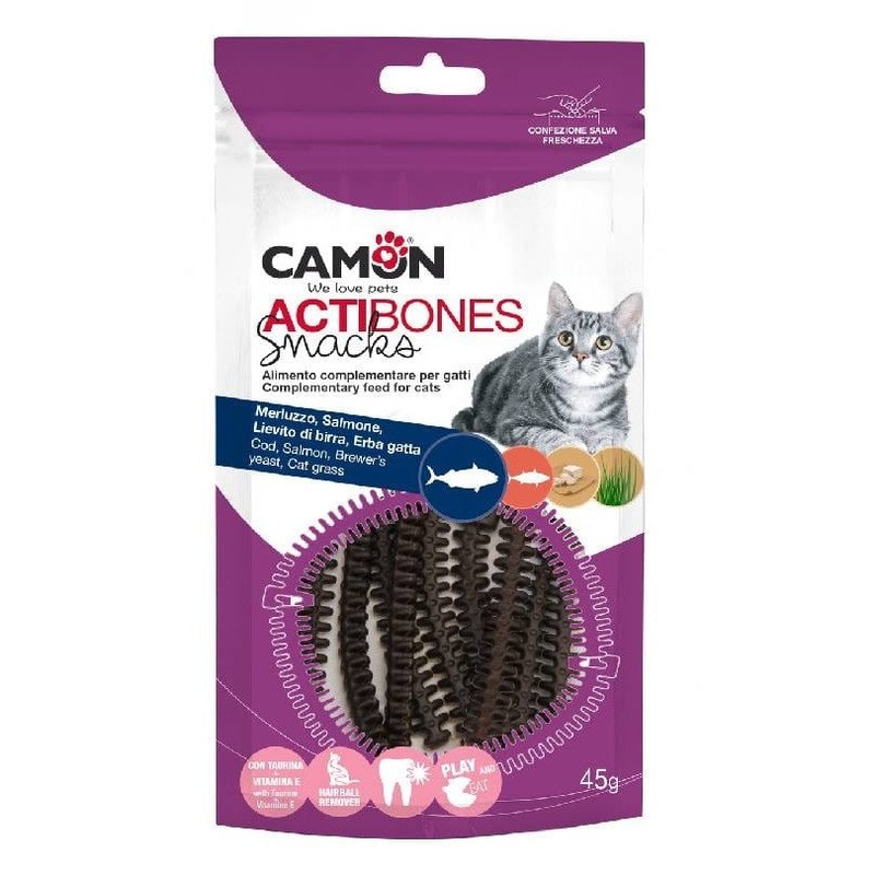 Actibones with codfish, salmon and brewer`s yeast (45g)