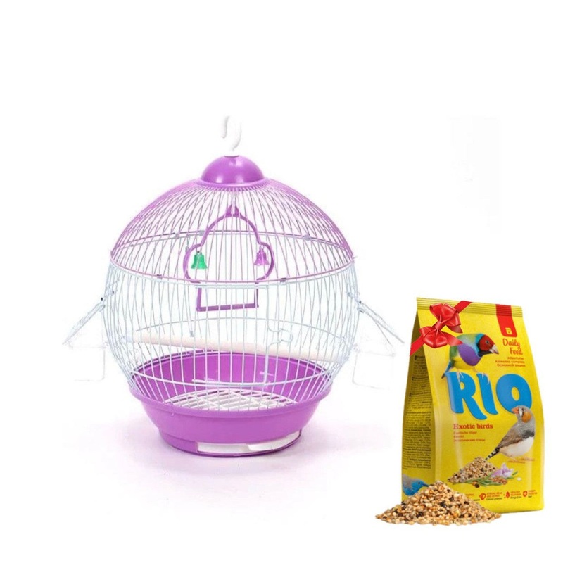 Bird Cage + Food 1 Kg