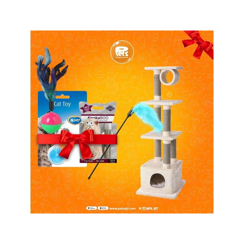 Karina cat tree Scratching Post with cat toys