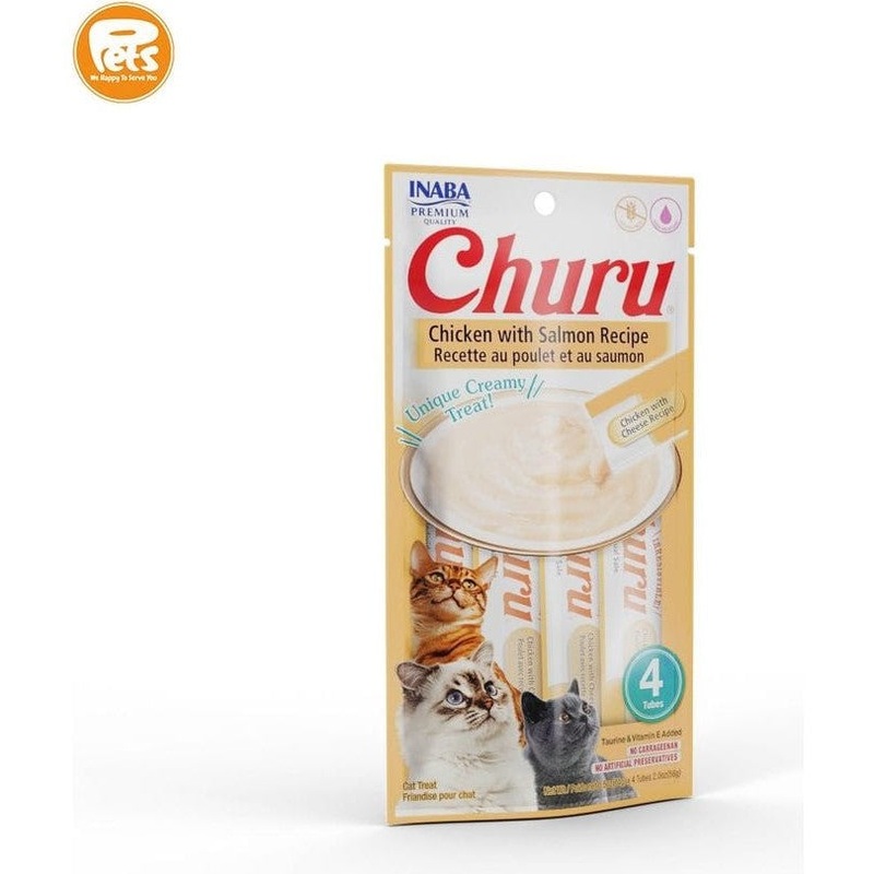 Churu Chicken With Salmon Recipe 4 Sticks 56g