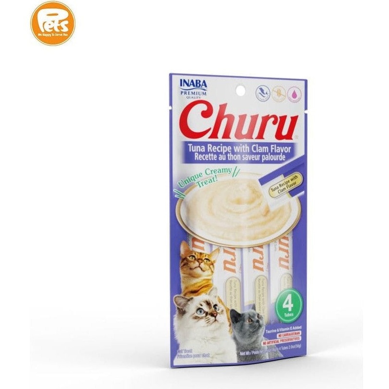 Churu Tuna Recipe With Clam Flavor 4 Sticks 56g