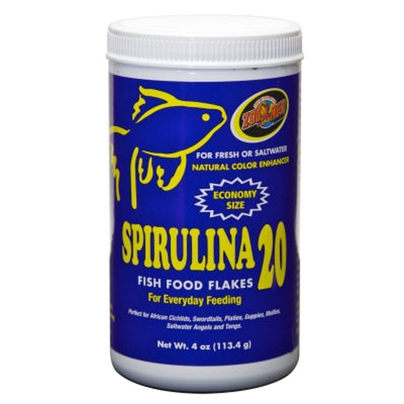 Zoo Med Spirulina 20 Flake Fish Food 4 oz