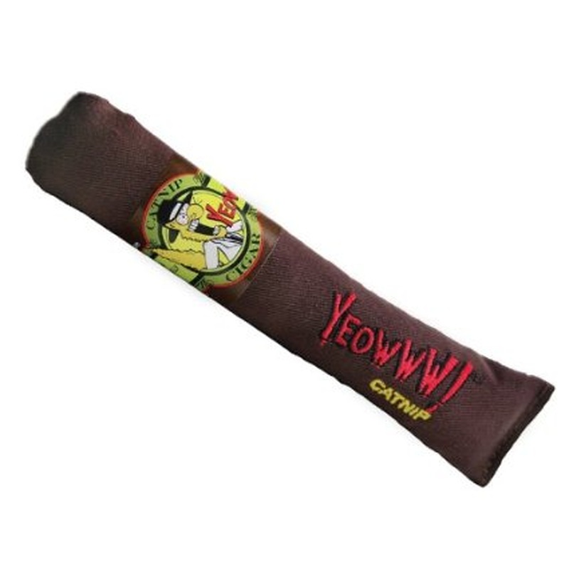 Yeowww! Cigar Brown Catnip Cat Toy
