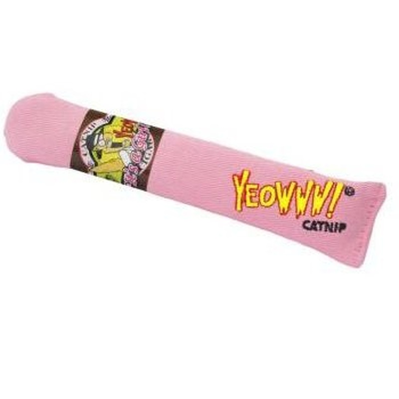 Yeowww! Cigar Pink Catnip Cat Toy