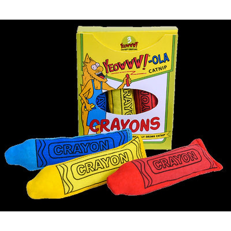 Yeowww! Crayons Catnip Cat Toy 3pk