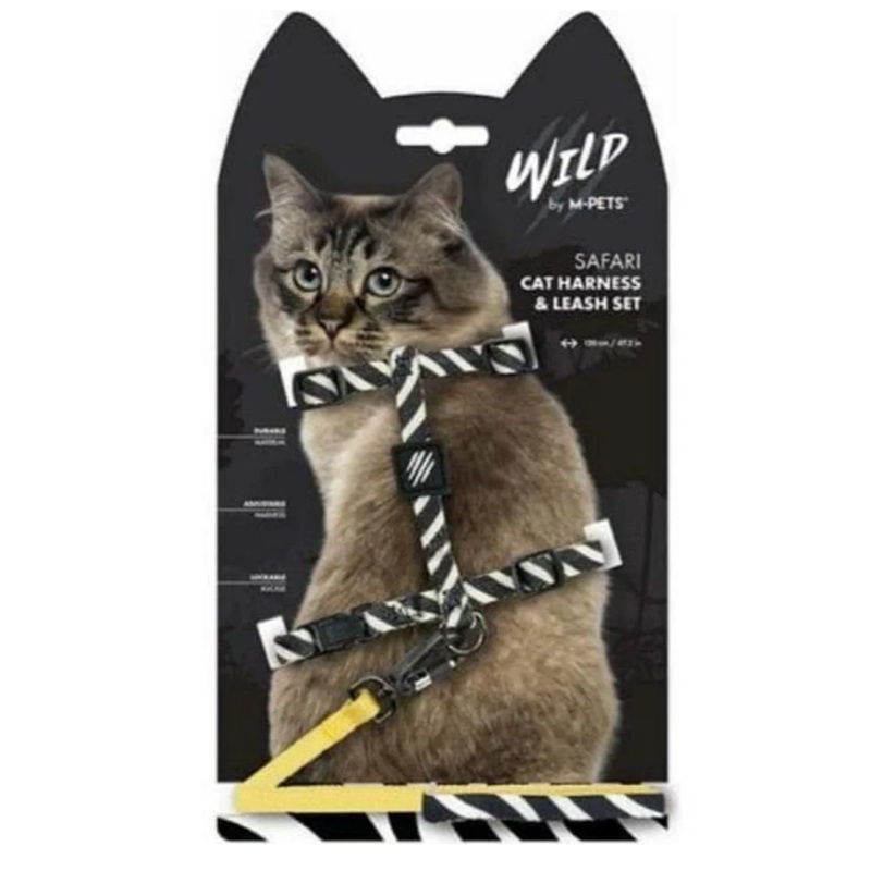Wild Safari Cat Harness & Leash Set