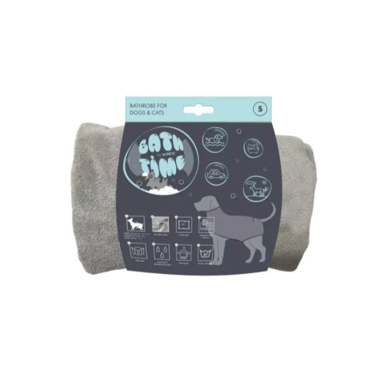 BATH TIME Dog Bathrobe S