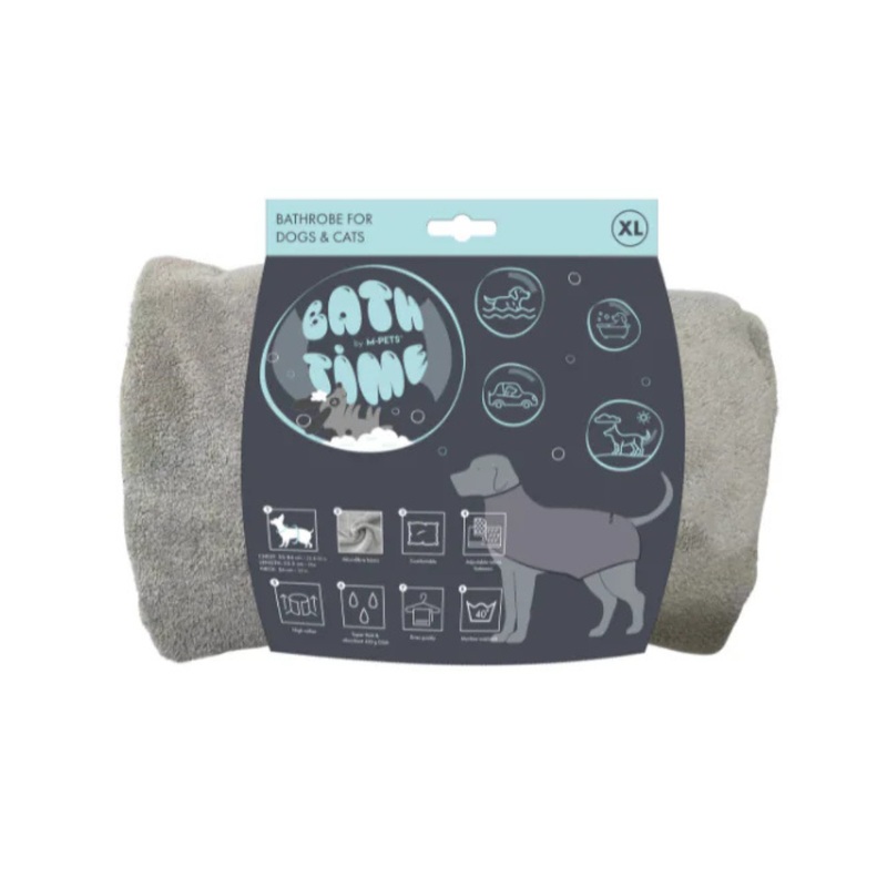 BATH TIME Dog Bathrobe XL