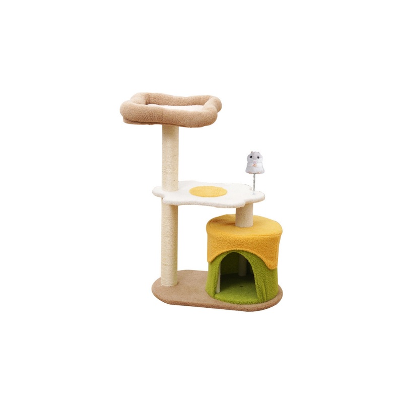 Yellow Cat Climbing Tree 34*54*80Cm