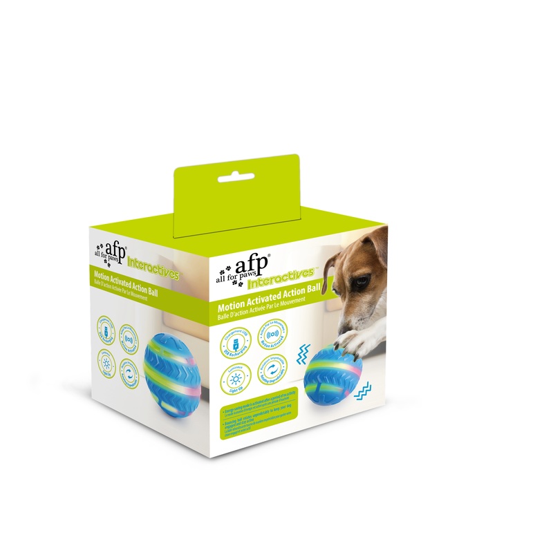 AFP Motion Activated Action Ball Dog Toy