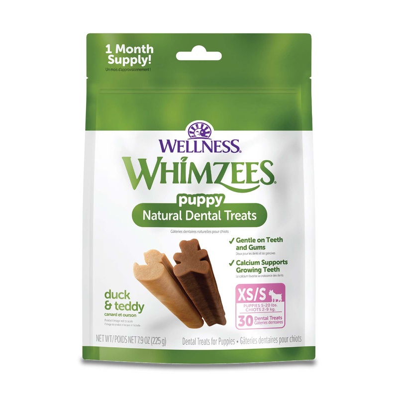 WHIMZEES Wellness Puppy Dog Dental Treats, Natural Chews, Extra Small & Small Size Stick 7.9oz 30ct