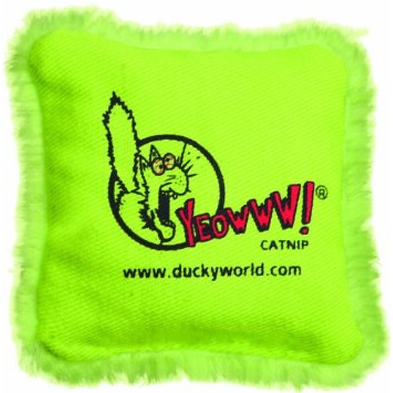 Yeowww! Pillow Green Catnip Toy