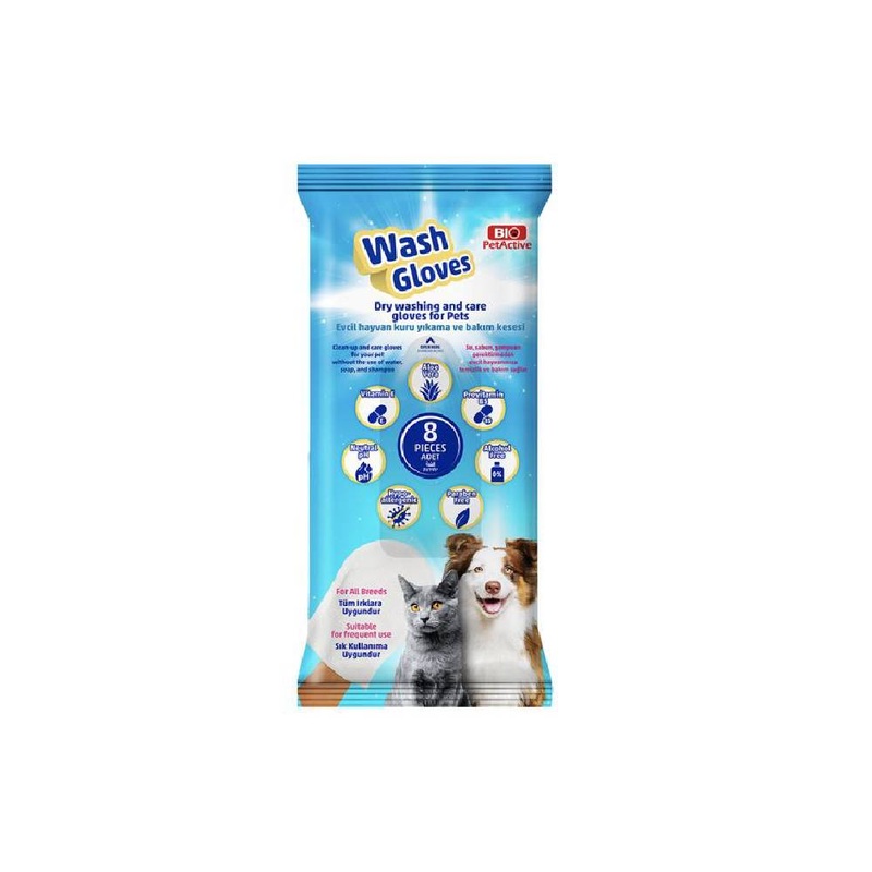 Wash Gloves (Dry Washing and Care Gloves for Pets)
