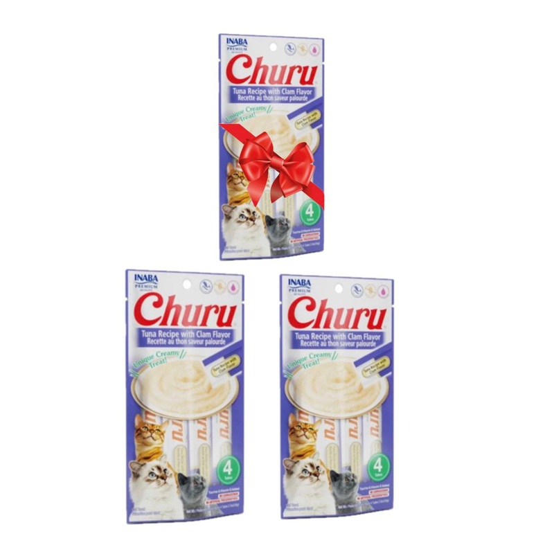 Churu Tuna Recipe With Clam Flavor 4 Sticks 56g Three Packs