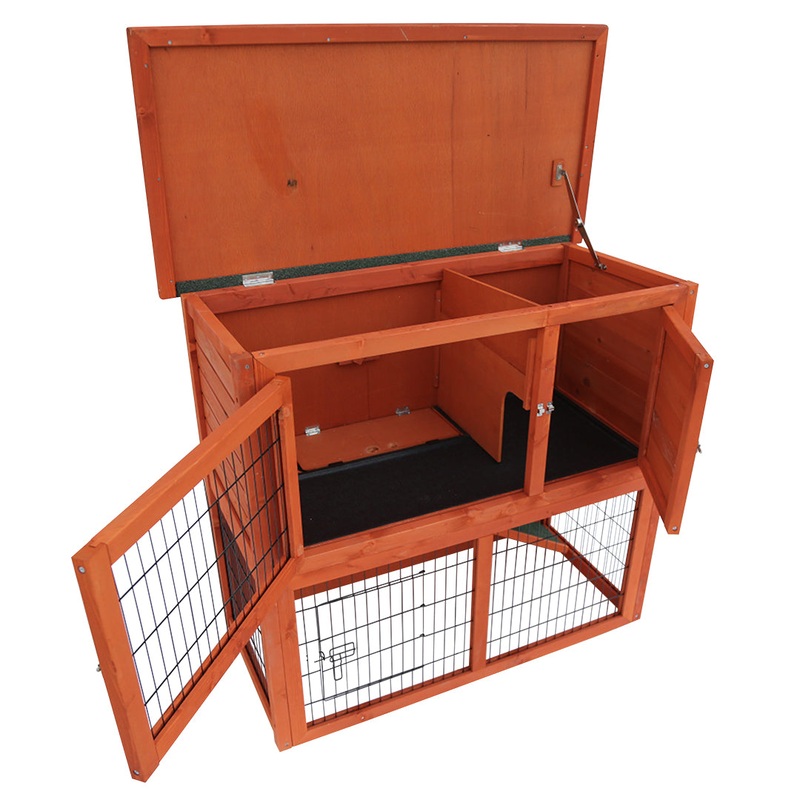Woodland Rabbit Hutch Raymond Classic 104,2x52x92cm brown