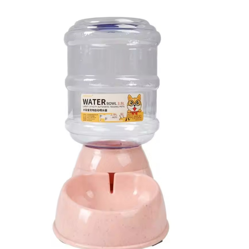 Automatic Plastic Pet Water Bottle, Cat Bowl, Feeding and Drinking Dispenser, Dog Supplies, 3.8L