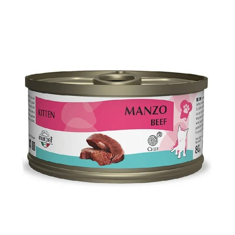 AEQUIL. CHEF Kitten Manzo Beef 80 g