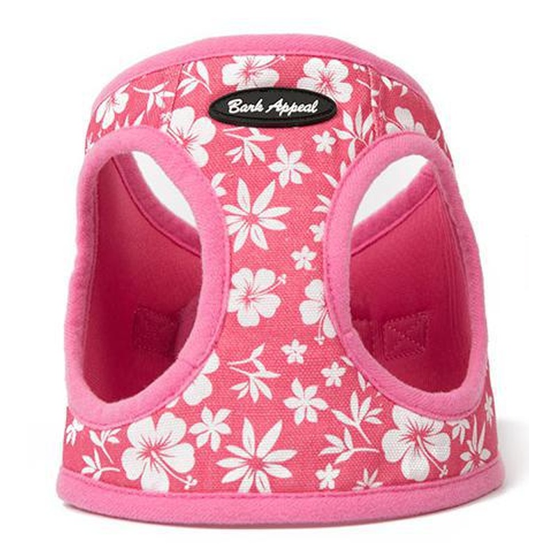 Bark Appeal Hibiscus Step In Harness, Pink