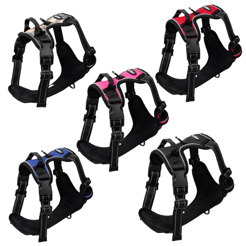 Bark Appeal Reflective Control Harness Blue