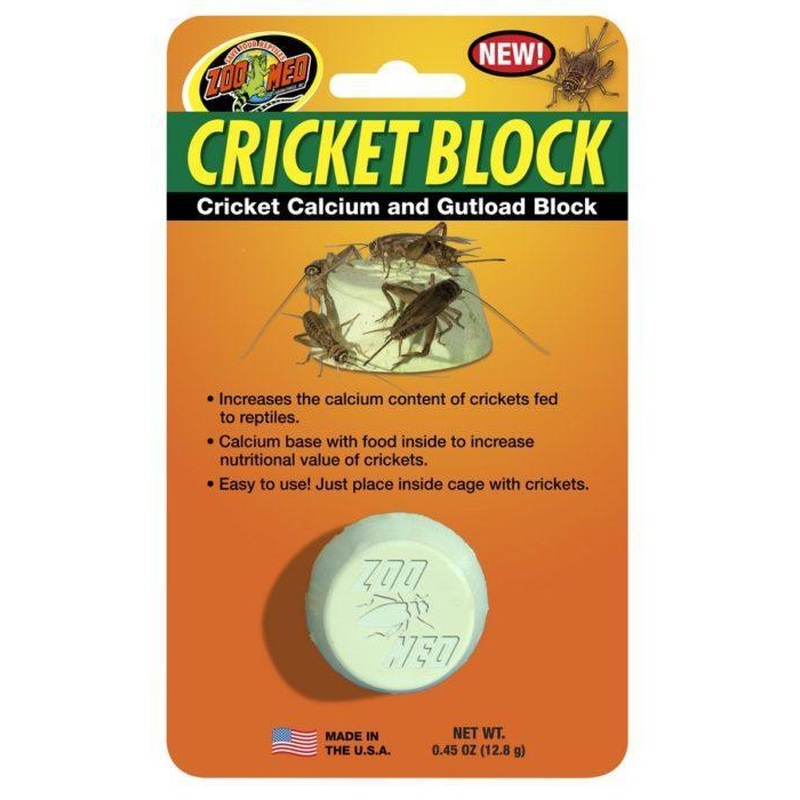 Zoo Med Cricket Calcium and Gutload Block ZOO MED LABORATORIES, INC.