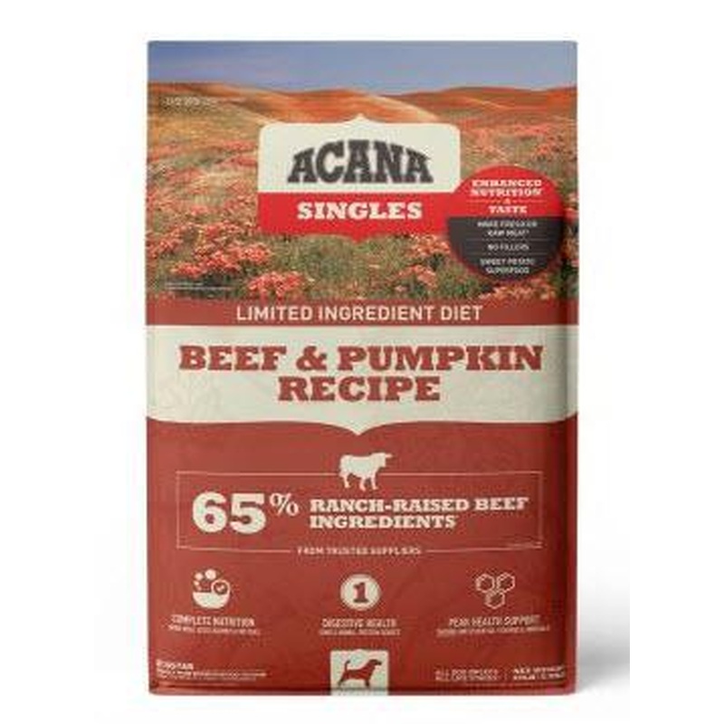 Acana Singles Limited Ingredient Diet Beef & Pumpkin Recipe Dog Food