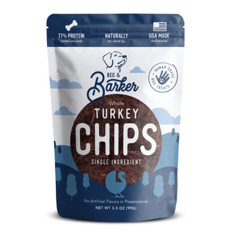 Beg & Barker Whole Turkey Chips Dog Treats