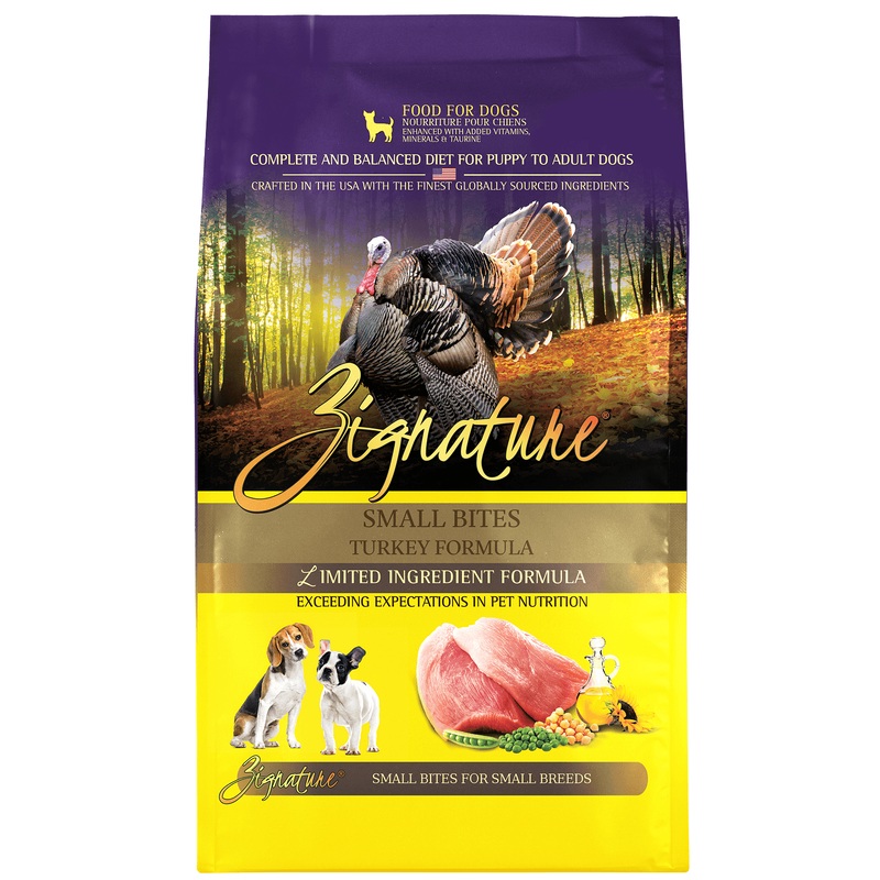 Zignature Small Bites Limited Ingredient Turkey Formula Dog Food