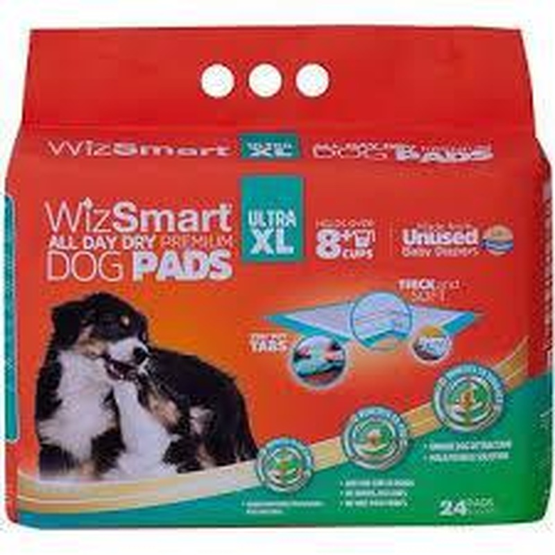 Wizsmart All Day Dry Premium Dog Pads Ultra XLarge 24 Pack