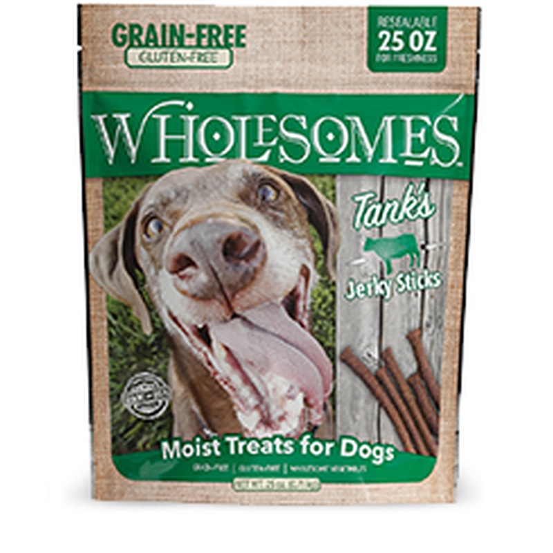Wholesomes Tanks Jerky Sticks Beef 25 oz