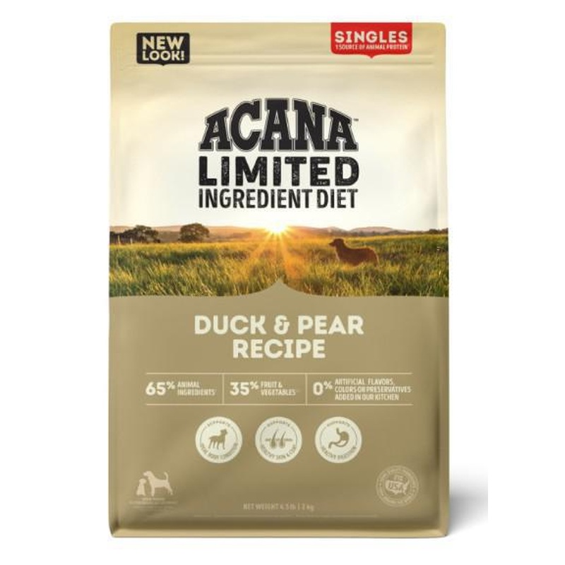 Acana Singles Limited Ingredient Dry Dog Food Duck & Pear 4.5#