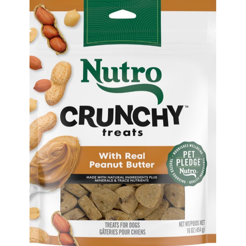Nutro Crunchy Treats with Real Peanut Butter Dog Treats