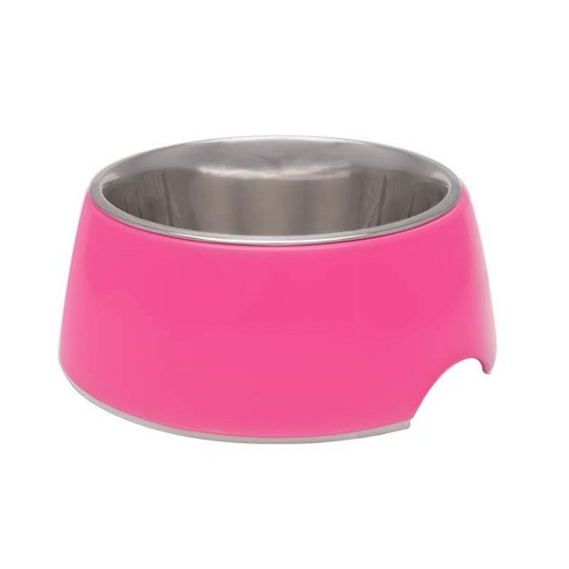Loving Pets Hot Pink Retro Bowl