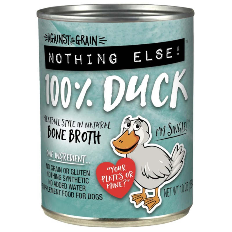Against the Grain Nothing Else Grain Free One Ingredient 100% Duck Canned Dog Food