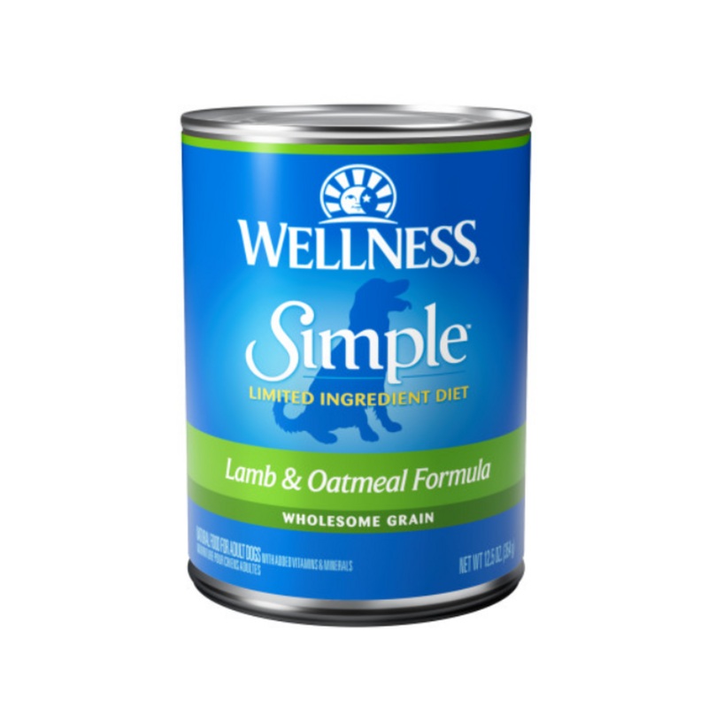 Wellness Simple Natural Limited Ingredient Diet Lamb and Oatmeal Recipe Wet Canned Dog Food