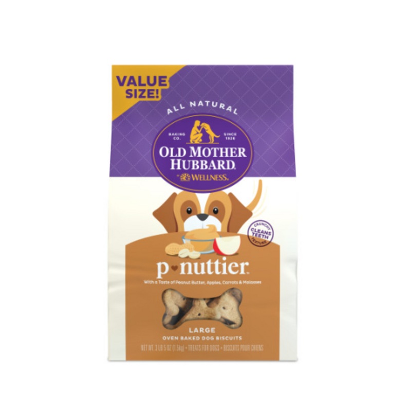 Old Mother Hubbard Crunchy Classic Natural P-Nuttier Large Biscuits Dog Treats