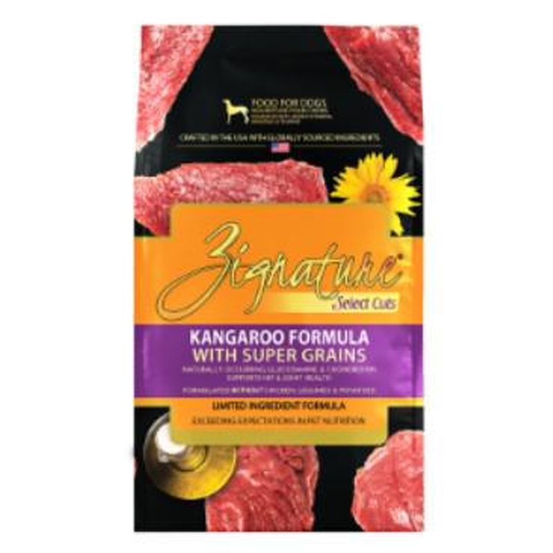 Zignature Dog Dry Select Cuts Kangaroo 4#