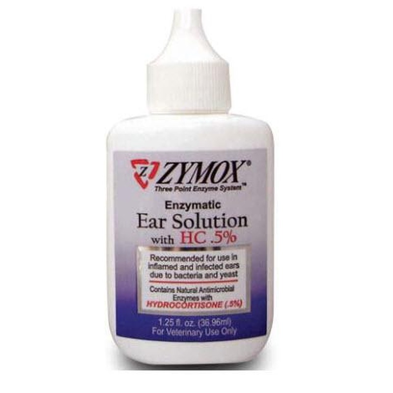 Zymox Ear Solution 1.25 oz Bottle with .5% Hydrocortisone
