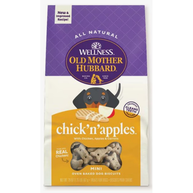 Old Mother Hubbard Crunchy Classic Natural Chick'N'Apples Mini Biscuits Dog Treats