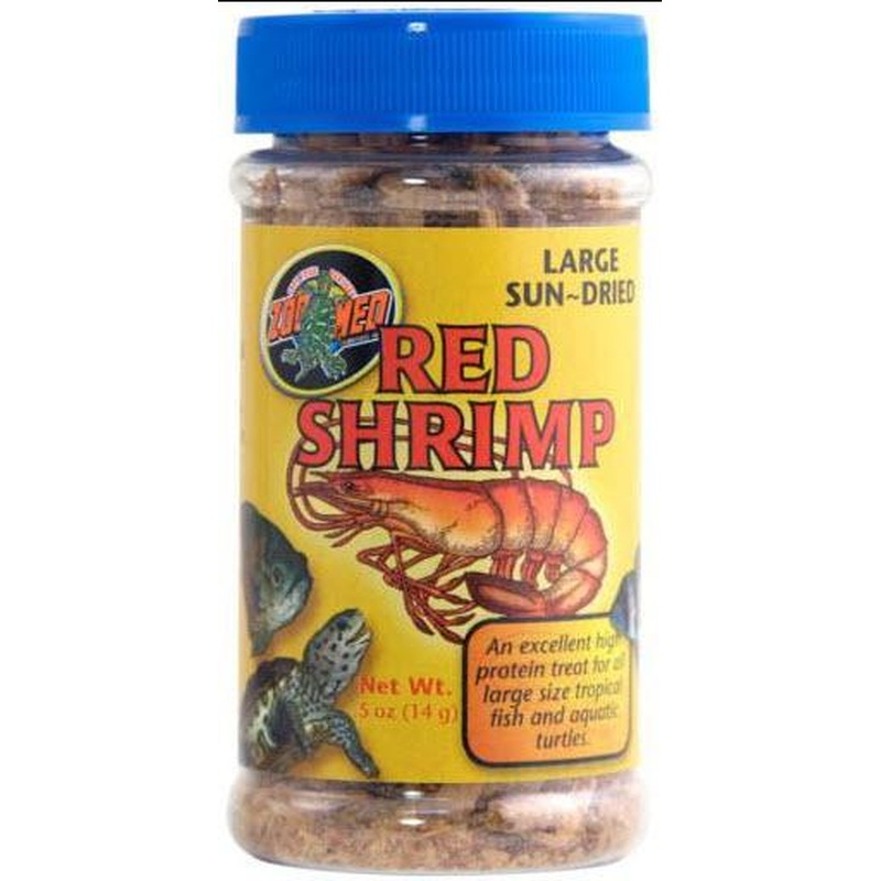 Zoo Med Jumbo Freeze dried Red Shrimp .5 oz